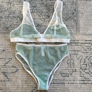 Mary Young Mint Set / Beckett Bra Small / Kendi Brief Medium